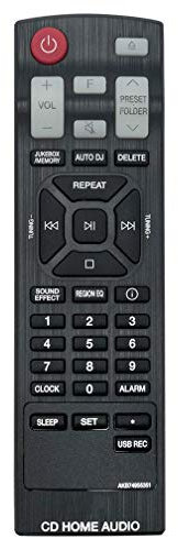 VINABTY AKB74955351 Remplacement de la télécommande pour Mini-chaîne Hi-FI LG CK43 CKS43F