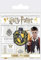 Harry Potter Hufflepuff-Anstecker, Sammlerstück, Metall, Emaille, offizielles Lizenzprodukt, Einheitsgröße, Emaille, Metall, Silber, Ohne Edelstein