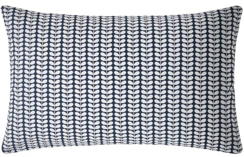 Orla Kiely Tiny Stem Whale Blue Bedding: Kissenbezüge, Standardgröße, 50 x 70 cm, 2 Stück