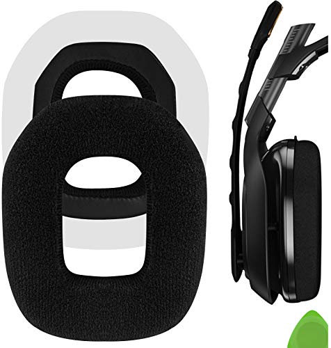 Geekria Comfort Ersatz-Ohrpolster aus Velours für Astro A40 TR A50 Kopfhörer, Headset, Ohrpolster, Reparaturteile (schwarz)