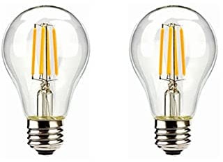 WELSUN Bombillas LED Blanco cálido 2700K 2W 3V A60 A19 E26 / E27 Base de Tornillo Edison Equivalente a 20W para Luces solares Exteriores, Paquete de 2