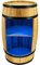 Creative Cooper Casier à vin en Bois avec lumières LED - Cave à vin Mini Bar - Armoire à Alcool pour Homme - Bar - fût - 80 cm de Haut - étagère de décoration rétro - Bar - comptoir de Bar (chêne)