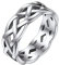 Bestyle Damen Keltischer Knoten Ring Edelsthal Geschlossener Ring für Geliebte/Freundin/Tochter zum Geburtstag/Valentinstag/Weihnachten Silber 59