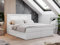 MKS MEBLE Boxspringbett 180x200 mit Led Weiß Kunstleder, Polsterbett Bett 180x200 mit LED Kopfteil, Multipocket Matratze H4, Doppelbett mit Bettkasten Stauraumbett - Gold-5 - Weiß Kunstleder