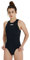 ARENA Damen Team Swimsuit Waterpolo Solid Badeanzug, Schwarz-Weiß, 36
