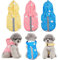BPS Wasserdichte Regenjacke für Haustiere, Hunde, wasserdicht, mit Kapuze, Tasche für kleine, mittelgroße und große Hunde, aus 100 % Polyester (XXL, Gelb 2) BPS-16667AM