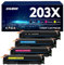 203X (CF540X) Tonerkartusche Kompatible für HP 203X 203A CF540X CF540A Toner für Color Laserjet Pro MFP M281fdw M254dw M281fdn M254nw M280nw M281cdw M254dn M281 (Schwarz,Cyan,Gelb,Magenta,4er-Pack)