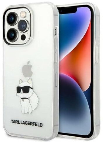KARL LAGERFELD KLHCP14XHNCHTCT Hülle für iPhone 14 Pro Max 6,7 transparent Hard