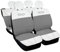 Rebeca Shop COPRISEDILI PER AUTO COMPATIBILI CON 500 MADE IN ITALY SET IN VARI COLORI (Bianco/Grigio Chiaro)