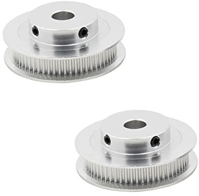 2-Stück iMetrx GT2 Pulley Zahnriemenscheibe Breite 10mm Teeth 60 (Innere Bohrung 5mm) für 3D Drucker Zahnriemenscheibe