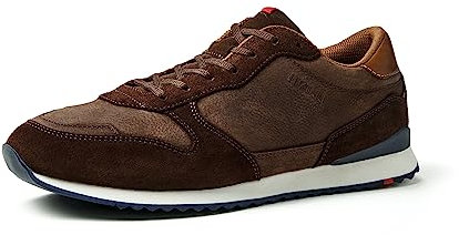 LLOYD Herren Halbschuhe Edmond, Männer Low-Top Sneaker,lose Einlage,Normalweit,Sportschuhe,Freizeitschuhe,Turnschuhe,Laufschuhe, Pepe, 44 EU / 9.5 UK