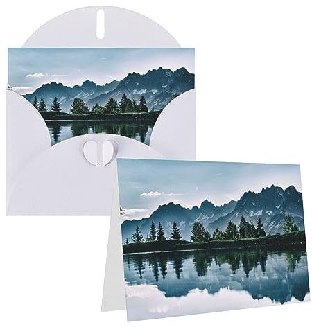 TOMPPY Grußkarten, natürliche Landschaft, bedruckte Blanko-Karten mit Umschlägen, lustige Dankeskarten für alle Anlässe, Geburtstag, Dankeschön, Hochzeit und mehr, 10,2 x 15,2 cm