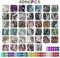 Gohytal Diamond Painting Steine, 40000 Stück Runder Steine Glitzer Zubehör Diamanten Deko Strasssteine für Diamond Painting Nägel Edelsteine Kunsthandwerk Ornamente Textilien DIY