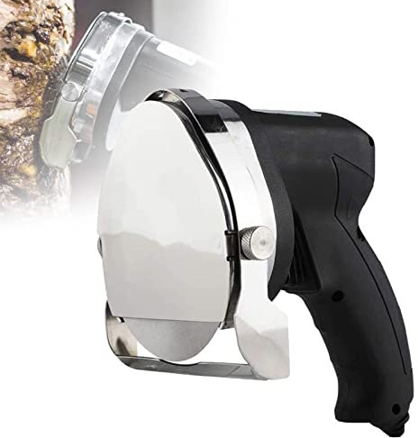 Commercial Electric Shawarma Doner Kebab Knife Cordless Kebab Slicer Meat Cutter with 2 Blades Gyro Knife Adjustable 0.5 Thickness Barbecue Knife for Cutting Turkish Kebab Lamb