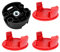 F016800431 - Línea de repuesto para desbrozadoras Bosch AFS 23 a 37, con cubierta de carrete F016F04841 y cabezal de corte F016F04839, 37 cm x 3,5 mm (3 cubiertas + 1 cabeza)