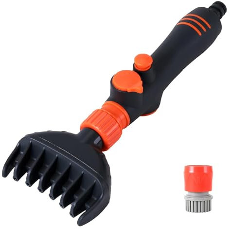 cadciehe Nettoyeur de Filtre à Cartouche de Piscine – Durable, Rapide avec poignée, démarrage à Une Touche, Outil de Fixation de Tuyau de Nettoyage de Filtre à Eau pour Spa et Spa Noir