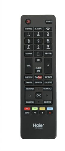 VINABTY HTR-A18EN Télécommande remplacée Convient pour Haier TV LE55K5000TF LE65U6500U LE32K5000T LE40K5000TF LE50K500TF LE40K500TF LE50K5000TF LE49U665000TF LE55Q6500U