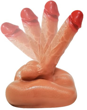 Kuaecr 2 in 1 Groß Masturbator und Dildo Masturbieren, Realistischer 3D Kompakt Anal Tunnel und Big Penis Analplug Mastrubrator Extrem Taschenmuschi Sex Spielzeug für Männer Frauen Paare Gay Solo
