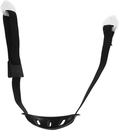 TOKIDNY 4 Stück Kinnriemen Schutzhelm mit Visier Sicherheitshut am Kinn Schutzhelme Schutzhelm-Schweißband Bausatz verschleißfester Helmriemen Helmkettenband Kinnschutz Polyester Black