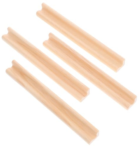 TOYANDONA Holz Alphabetbasen Spielkartenhalter Domino Ständer 8 Stück Holzornamente Für Brettspiele Und Spielsteine