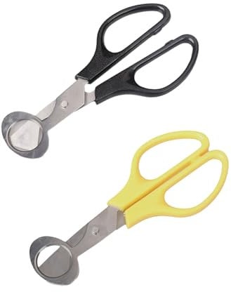 KGDUYC Forbici Uova di Quaglia - 2 Pezzi Forbici da cucina,Forbici per Uova in Acciaio Inossidabile, Forbici per Aprire Le Uova di Quaglia, Tagliauova di Quaglia per Casa, Cucina, Ristorante