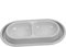 Happyyami Gamelle pour Chat Et Chien Antidérapante Anti-Fourmis Bol Double pour Alimentation Et Eau Design Moderne pour Animaux De Compagnie Utilisation Intérieure Et Extérieure Couleur Bleu Ciel
