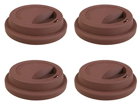 PRETYZOOM 4stücke Deckel Für Kaffeebecher Aus Silikon Wiederverwendbare Abdeckungen Für Reisebecher Mit Trinköffnung Und Lufteinlass Passend Für Keramik Glas Und Papierbecher