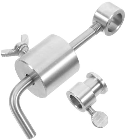 HOLIDYOYO Rotisserie Spit Counterweight for Bbq Grilling Outdoor Roast Chicken, 286g Stainless Steel Balance Weight with Limiter for Spit Rod Counterbalances