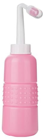 Mom Peri Bouteille pour soins post-partum, bidet de voyage portable pour femme, nettoyeur pour la récupération du périnée (rose, 350 ml)