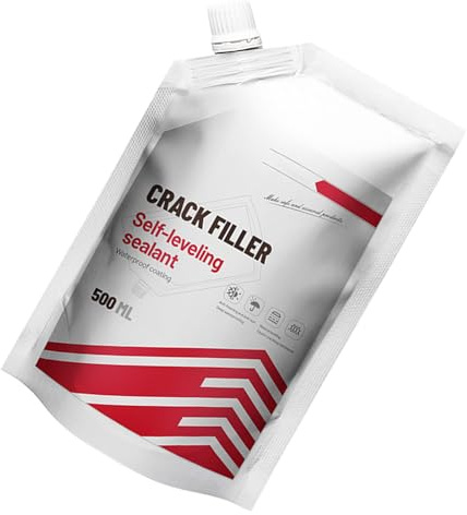 CGACCSD Asphalt Rissfüller Bitumen, Kaltverguss Asphalt Und Beton Bornit, Beton Riss Füllen Aussen 500 Ml, Für Den Außenbereich Zur Von Betonrissen Reparatur Füller Flicken