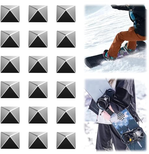 Jiaoshou Pan 18 Pezzi Stomp Pad Snowboard, Antiscivolo per Sci Snowboard, Offre Una Presa Aggiuntiva Durante Lo Snowboard per Uomini e Donne