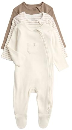 Marks & Spencer Herren Baumwolle Baby-Kostüm 3er-Pack | Zum Reinschlüpfen