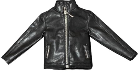 TWISAXC Stylish Open Front 1 6 Scale Miniature Coat 12 Inch Action Figure Jacket Essential For Displaying 1/6 Scale Figure PU Leather Jacket/Soldier
