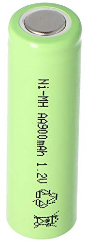 NiMH Akku Flat Top Mignon AA 900mAh Industrieausführung mit flachem Pluspol