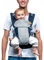 Beco Gemini Cool Babytrage Neugeborene ab Geburt bis Kleinkind - 4 Tragepositionen, Baby Trage, Babytrage ab Geburt, Ergonomischer Baby Carrier mit verstellbarem Sitz, 3-16 kg (Marineblau)