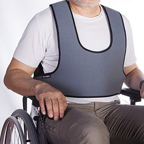 Mobiclinic Harnais de maintien type salopette pour fauteuils roulants, fauteuils et fauteuils de repos pour personnes en situation d'instabilité Taille 2 (89-178 cm)