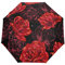 Wamika Regenschirm mit roten Rosen, automatisches Öffnen, Schließen, winddicht, Reise, Vintage, leicht, kompakt, Sonnenschirm, Sonnenschirm