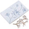 Blumen Silikon Backform für Kuchen Blüte Silikonform Gießform Fondant Dekorieren Blumen Backform Transparent für Candy Schokolade Fondant Kuchen Dekoration DIY Backen Dekoration Werkzeug 19.8 cm