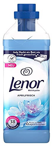 Lenor Weichspüler, Flauschige Wäsche mit Wäscheduft, 38 Waschladungen, Lenor Aprilfrisch mit Duft von Frühlingsblumen (950 ml)