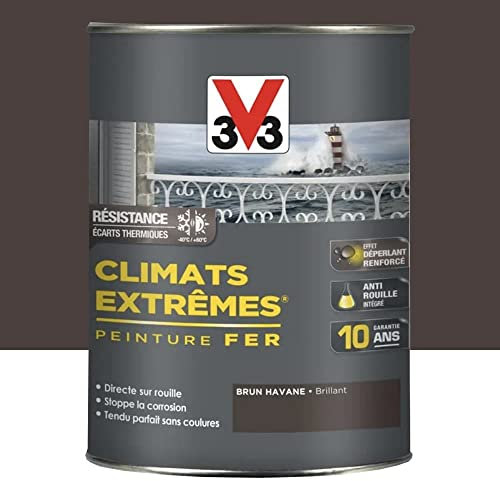 Peinture fer climats extremes 1,5L V33 - Teinte: Brun havane