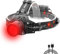 WESLITE Stirnlampe Rotlicht, 1000 Lumen Kopflampe Rotlicht Extrem Hell Stirnlampe LED Wiederaufladbar mit Rotlicht Zoombar Outerdo Stirnlampe Rot für Jagd Nachtsicht Astronomie Camping