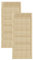 DecoMeister Lamellentüren aus Holz Massivholz Lamellentür Holztür Schranktür mit offenen Lamellen für Kleiderschrank Möbelfronten 594x1406 mm 2-er Pack
