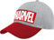 Marvel Logo Basecap grau rot
