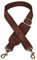 STILORD 'Elli' Wechselgurt Leder mit Schulterpolster Schultergurt für Taschen Trageriemen Handtaschengurt für Umhängetasche Vintage Taschengurt mit Karabiner Taschen-Gurt, Farbe:Cognac - Dunkelbraun