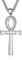ADMETUS Ankh Anhänger Kette Silber 925 Ägyptische Ankh Kreuz Anhänger Koptisches Kreuz Kette Schutz Schmuck Ägyptische Geschenke für Herren Männer