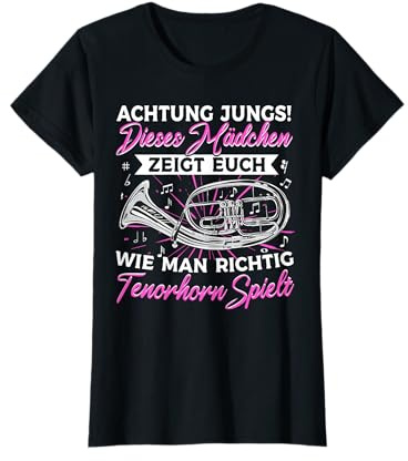Tenorhorn Mädchen Tenorhornspielerin T-Shirt