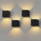 FORCOSO Wandleuchte Innen Aussen 4 Stück, Wandlampe IP65 Wasserdichte Außenwandleuchte, Außenlampe Einstellbar Abstrahlwinkel, G9 LED Aussenlampe Wand, Aussenleuchten Hauswand für Wohnzimmer Garten