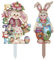 Metall Osterhase Osterdeko Hasenstecker Hase Gartendeko Figur Vintage Deko Frühling Gartenstecker Ostern Handmade Garten Stecker Frühling Deko Ostern Hase Werbeschilder (Multicolor #2, One Size)