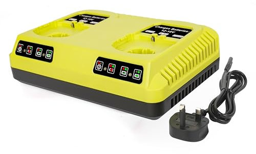 P117 2 Ports Dual Chemistry Battery Charger Compatible with RYOBI 12V-18V Li-ion & Ni-CD Ni-Mh Battery P100 P102 P103 P105 P106 P107 P108 P109 1400670