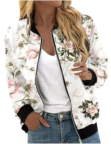 Cold Gear Veste pour femme Automne Mode Loisirs Carré Fine Poche Blouse Manteau Baseball Anorak Veste Femme, rose gold, XXL